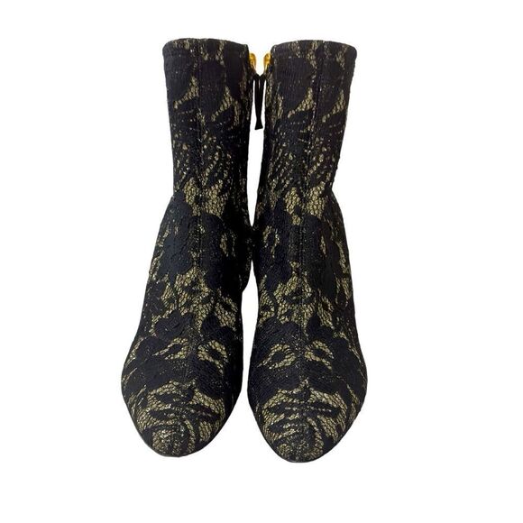 Giuseppe Zanotti Black Lace Pointy High Heel Boots Size 40 (US 10) - Picture 3 of 15